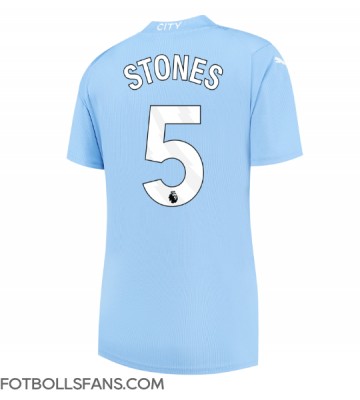 Manchester City John Stones #5 Replika Hemmatröja Damer 2023-24 Kortärmad